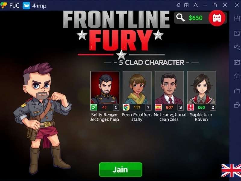 Frontline Fury Character Selection